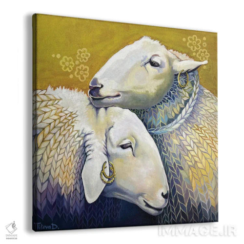 تابلو دختران زیبا اثر دیانا تیتووا - نمای پرسپکتیو محصول