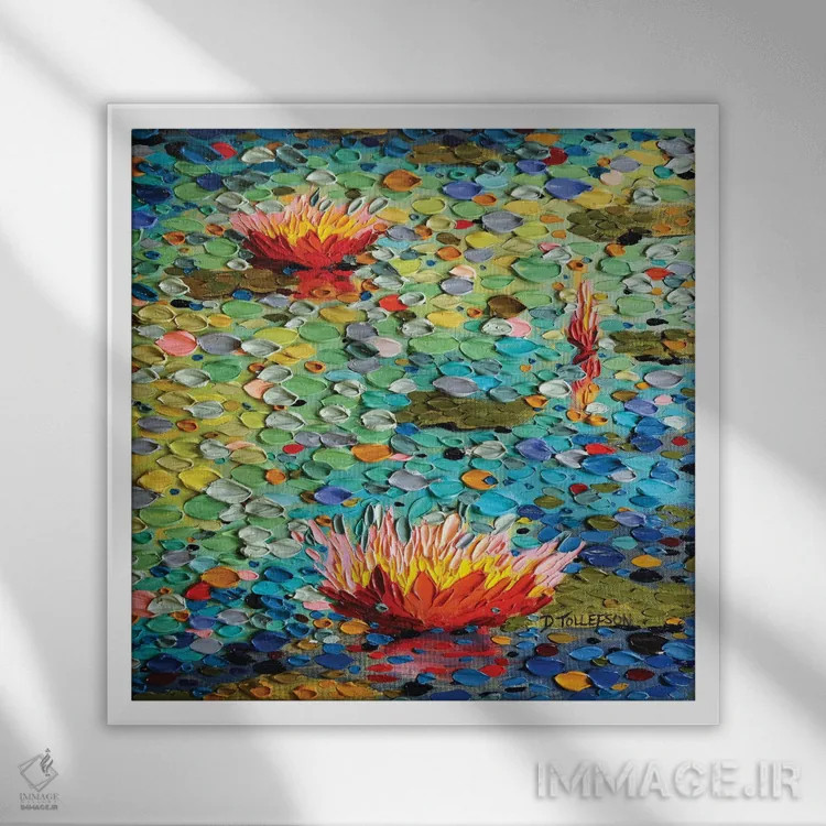 تابلو شکوه تابستان اثر دنا تولفسون - نمای قابدار سفید