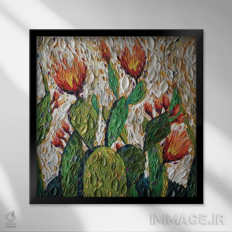 تابلو میراث صحرا در دستان من اثر دنا تولفسون - نمای قابدار مشکی