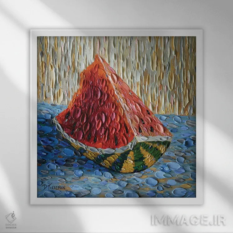 تابلو پایان هفته (اسپانیایی) اثر دنا تولفسون - نمای قابدار سفید