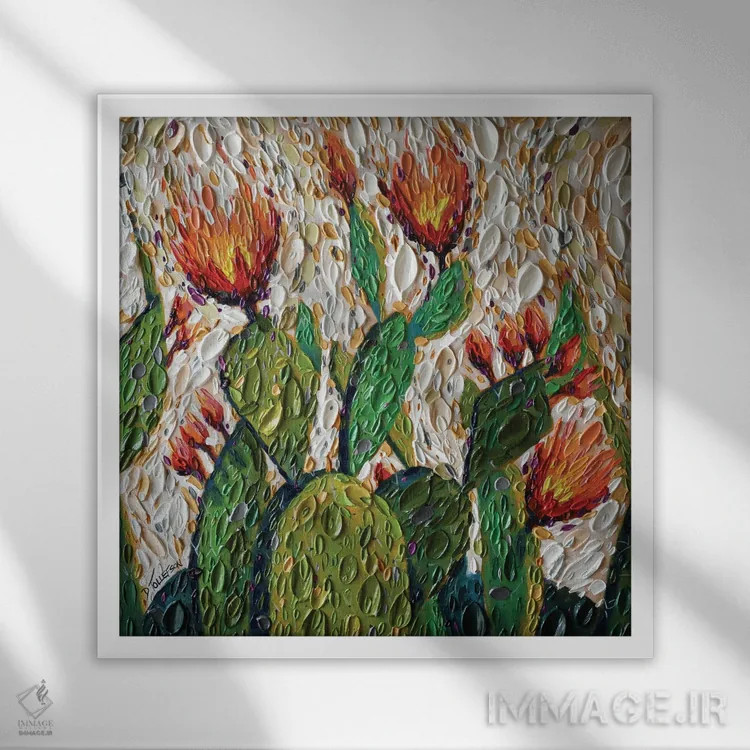 تابلو میراث صحرا در دستان من اثر دنا تولفسون - نمای قابدار سفید