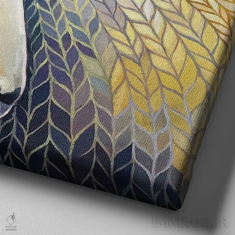 تابلو دختران زیبا اثر دیانا تیتووا - نمای نزدیک بافت بوم