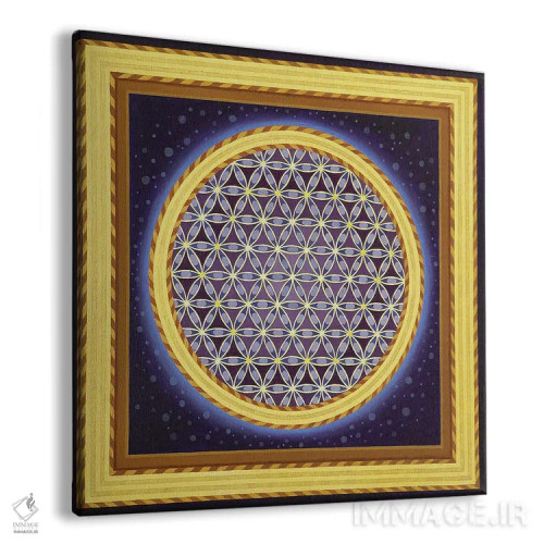 تابلو گل بنفش زندگی اثر دیانا تیتووا - نمای پرسپکتیو محصول