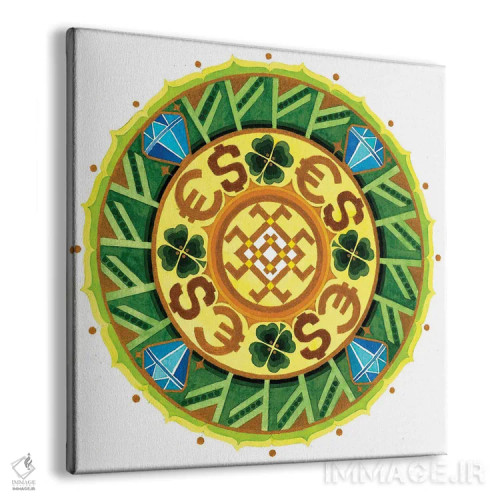 تابلو مندالای ثروت اثر دیانا تیتووا - نمای پرسپکتیو محصول