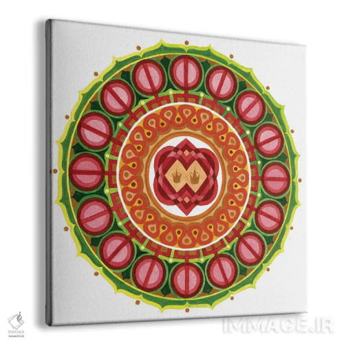 تابلو مندالای عشق اثر دیانا تیتووا - نمای پرسپکتیو محصول