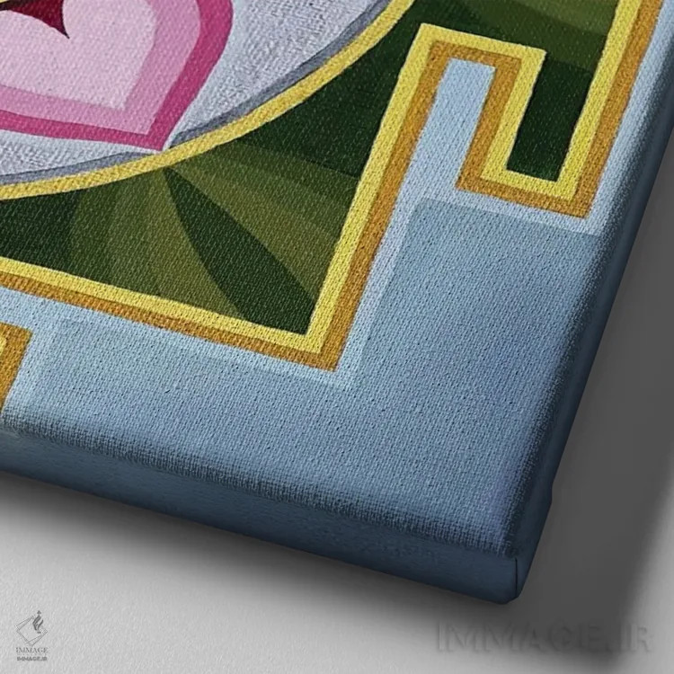 تابلو تارا یانترا یک اثر دیانا تیتووا - نمای نزدیک بافت بوم