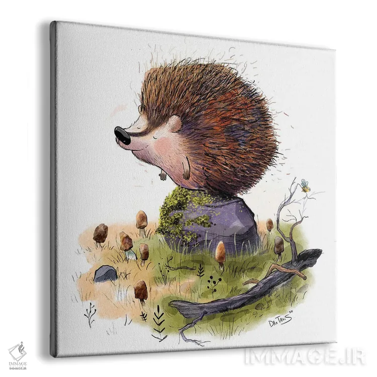 تابلو هنری، خارپشت اثر دن تاویس - نمای پرسپکتیو محصول