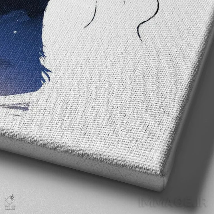 تابلو گربه کهکشانی اثر دن تاویس - نمای نزدیک بافت بوم