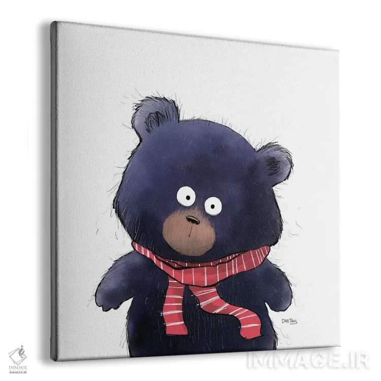 تابلو خیره شدن خرس اثر دن تاویس - نمای پرسپکتیو محصول