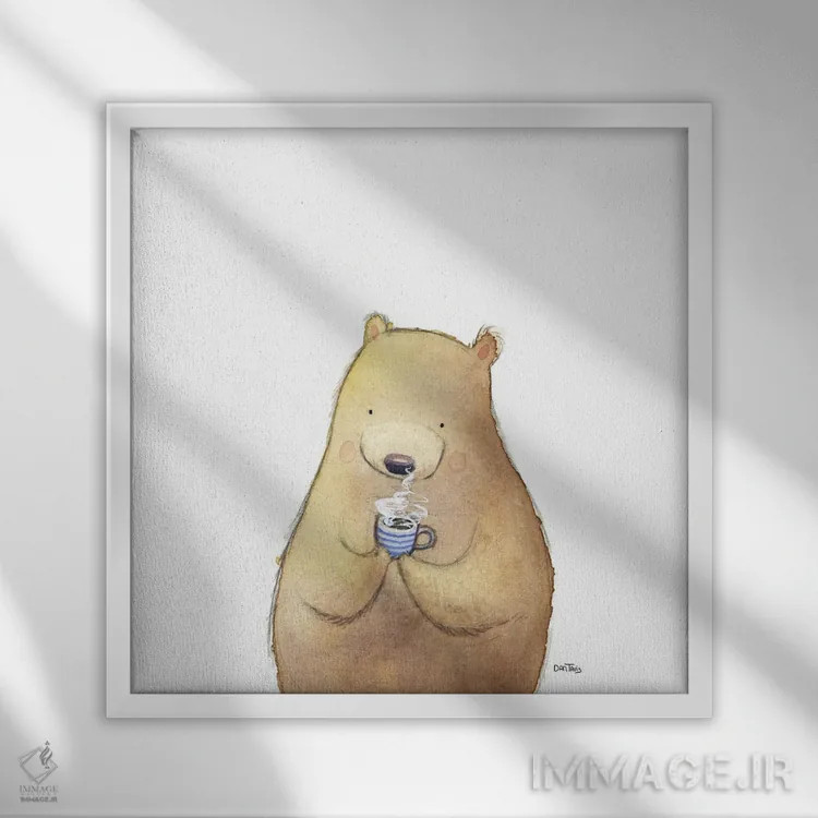 تابلو آیین صبحگاهی اثر دن تاویس - نمای قابدار سفید