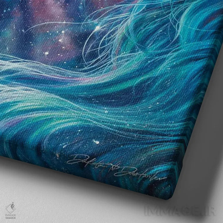 تابلو شکوه اثر دکوتا دیتویلر - نمای نزدیک بافت بوم