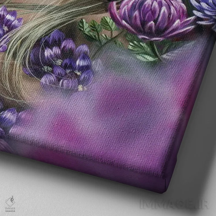 تابلو عدن (بهشت) اثر دکوتا دیتویلر - نمای نزدیک بافت بوم