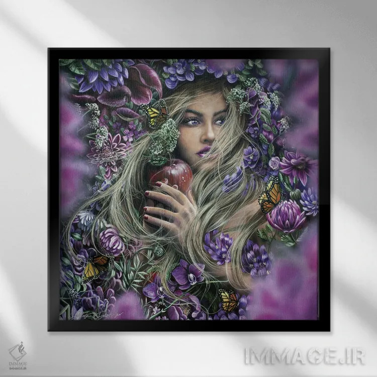 تابلو عدن (بهشت) اثر دکوتا دیتویلر - نمای قابدار مشکی