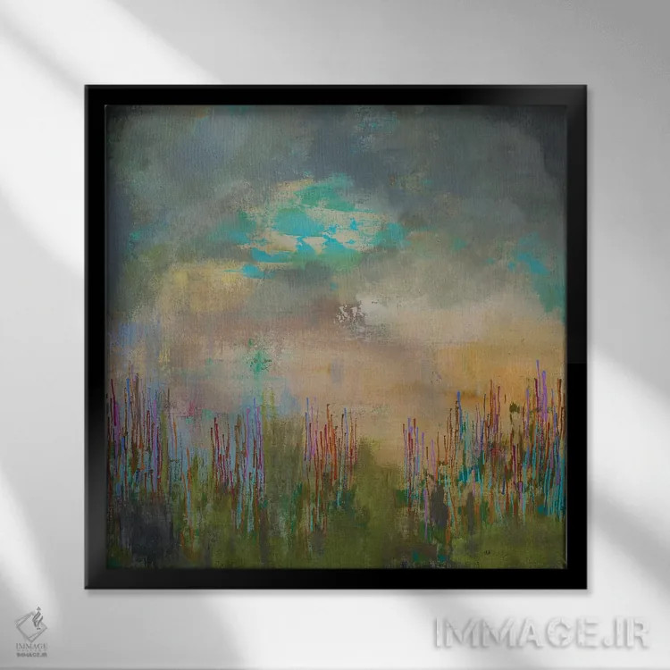 تابلو این همینطور تا ابد ادامه دارد اثر آلیشیا دان - نمای قابدار مشکی