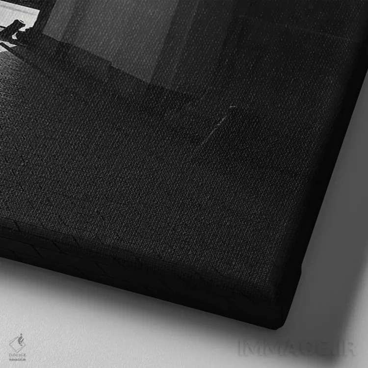 تابلو شجاعت اثر آمادئوس لانگ - نمای نزدیک بافت بوم