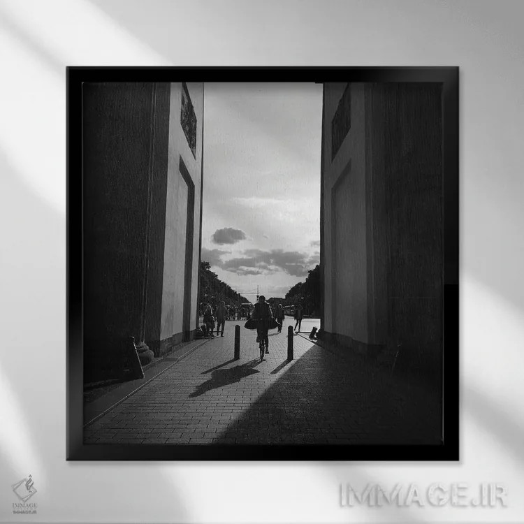 تابلو شجاعت اثر آمادئوس لانگ - نمای قابدار مشکی