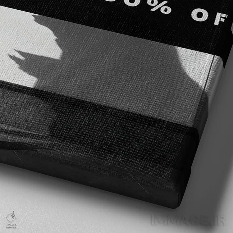 تابلو صد درصد اثر آمادئوس لانگ - نمای نزدیک بافت بوم