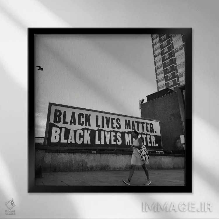 تابلو قهوه کمک میکند اثر آمادئوس لانگ - نمای قابدار مشکی