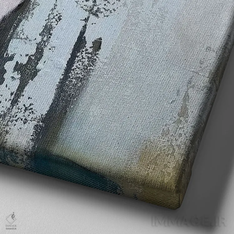 تابلو سفر به درون اثر آلیشیا دان - نمای نزدیک بافت بوم