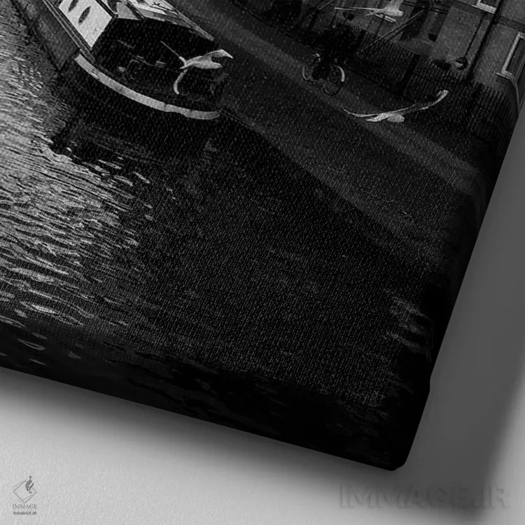 تابلو خلق کن اثر آمادئوس لانگ - نمای نزدیک بافت بوم