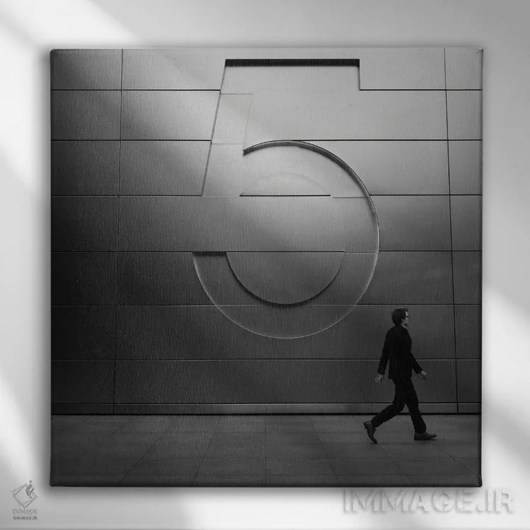 تابلو چیزهای خوب زمان میبرند اثر آمادئوس لانگ - نمای روبهرو روی دیوار