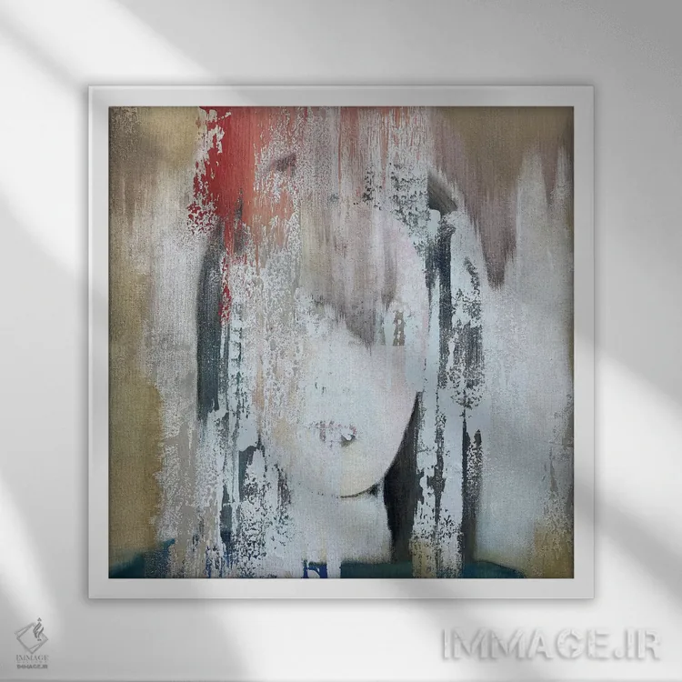 تابلو سفر به درون اثر آلیشیا دان - نمای قابدار سفید