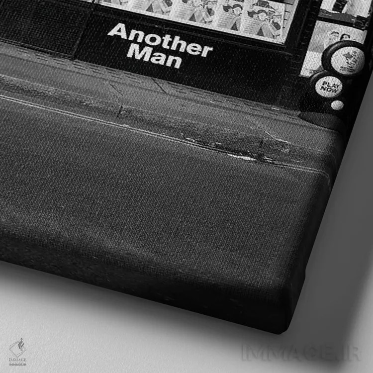 تابلو در حال رویا دیدن اثر آمادئوس لانگ - نمای نزدیک بافت بوم