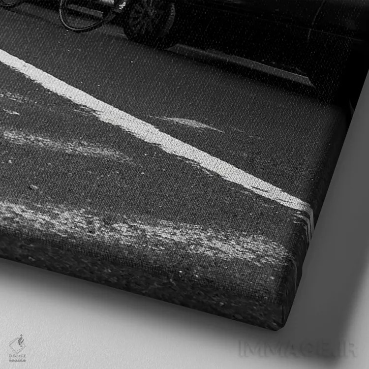 تابلو دالاس اثر آمادئوس لانگ - نمای نزدیک بافت بوم