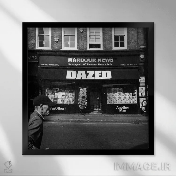 تابلو در حال رویا دیدن اثر آمادئوس لانگ - نمای قابدار مشکی