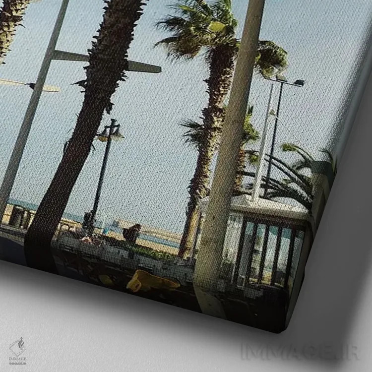 تابلو آزادی اثر آمادئوس لانگ - نمای نزدیک بافت بوم