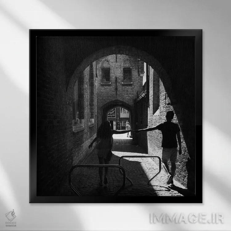 تابلو واشینگتن دیسی اثر آمادئوس لانگ - نمای قابدار مشکی