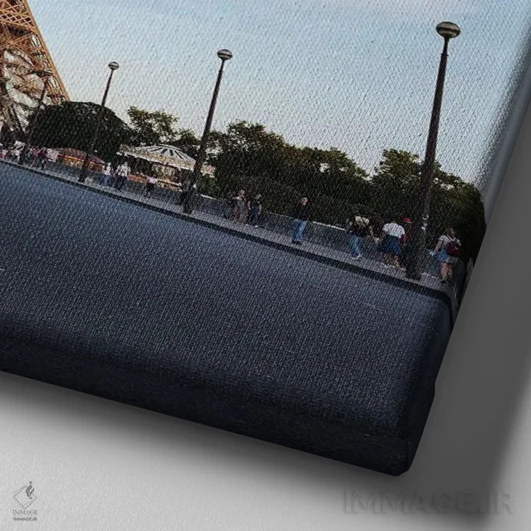 تابلو ایمان اثر آمادئوس لانگ - نمای نزدیک بافت بوم