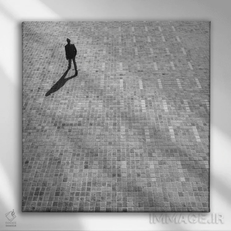 تابلو الهام بده اثر آمادئوس لانگ - نمای روبهرو روی دیوار