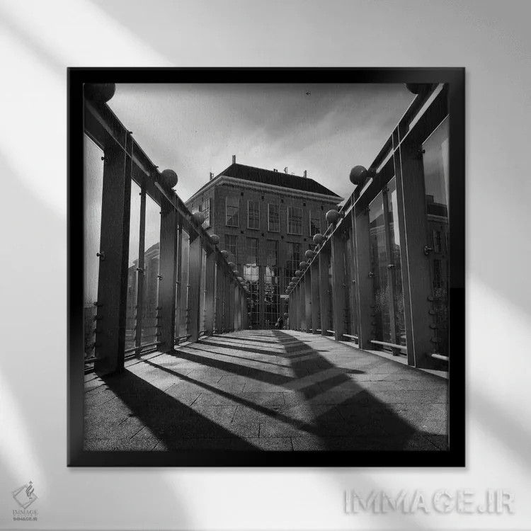 تابلو کاوش کن اثر آمادئوس لانگ - نمای قابدار مشکی