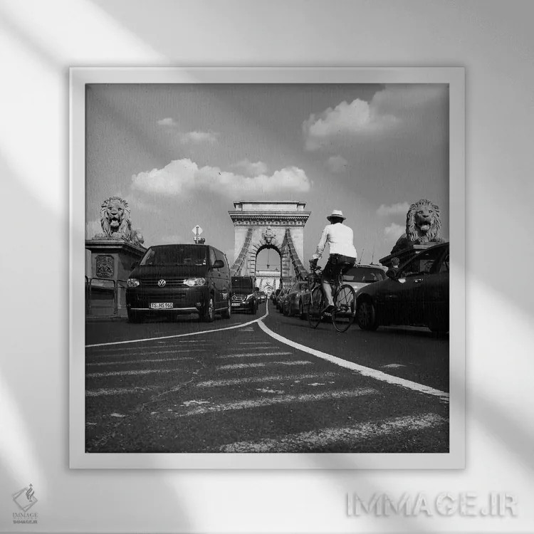 تابلو دالاس اثر آمادئوس لانگ - نمای قابدار سفید