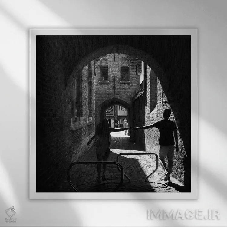 تابلو واشینگتن دیسی اثر آمادئوس لانگ - نمای قابدار سفید