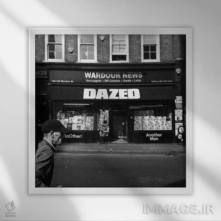 تابلو در حال رویا دیدن اثر آمادئوس لانگ - نمای قابدار سفید