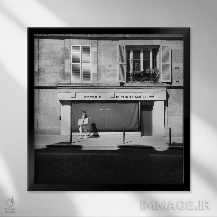 تابلو تلاش و کوشش اثر آمادئوس لانگ - نمای قابدار مشکی