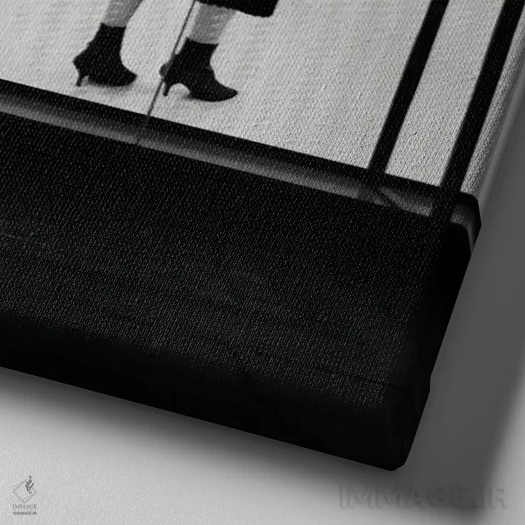 تابلو ادامه بده اثر آمادئوس لانگ - نمای نزدیک بافت بوم