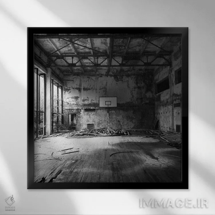 تابلو لندن اثر آمادئوس لانگ - نمای قابدار مشکی