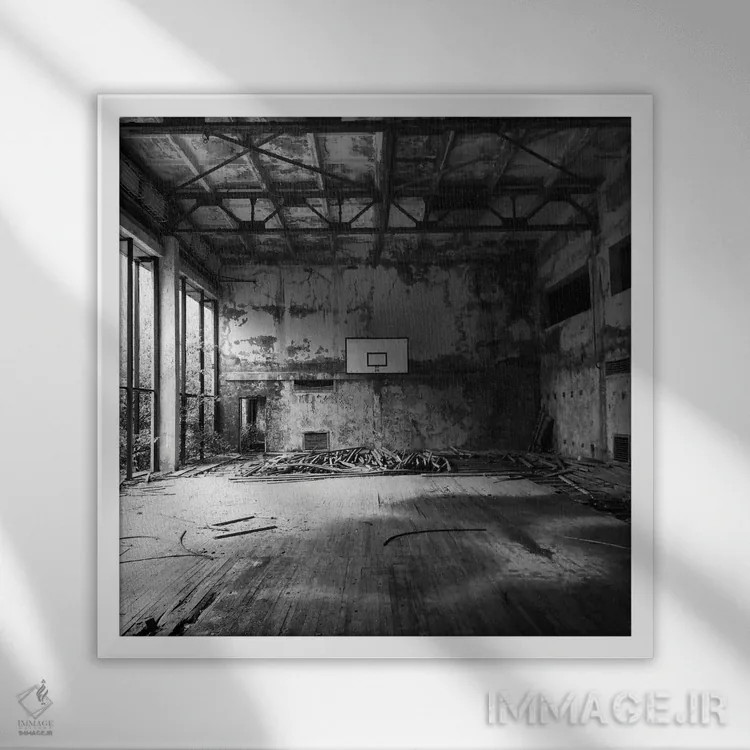 تابلو لندن اثر آمادئوس لانگ - نمای قابدار سفید