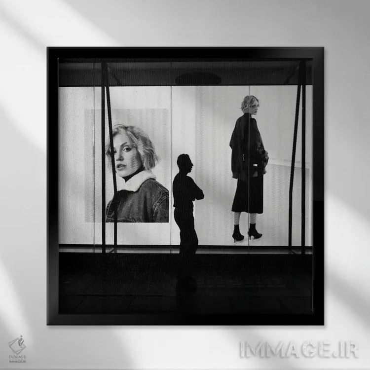 تابلو ادامه بده اثر آمادئوس لانگ - نمای قابدار مشکی