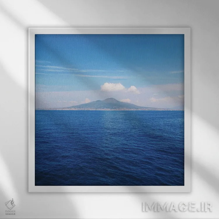 تابلو لیسبون اثر آمادئوس لانگ - نمای قابدار سفید