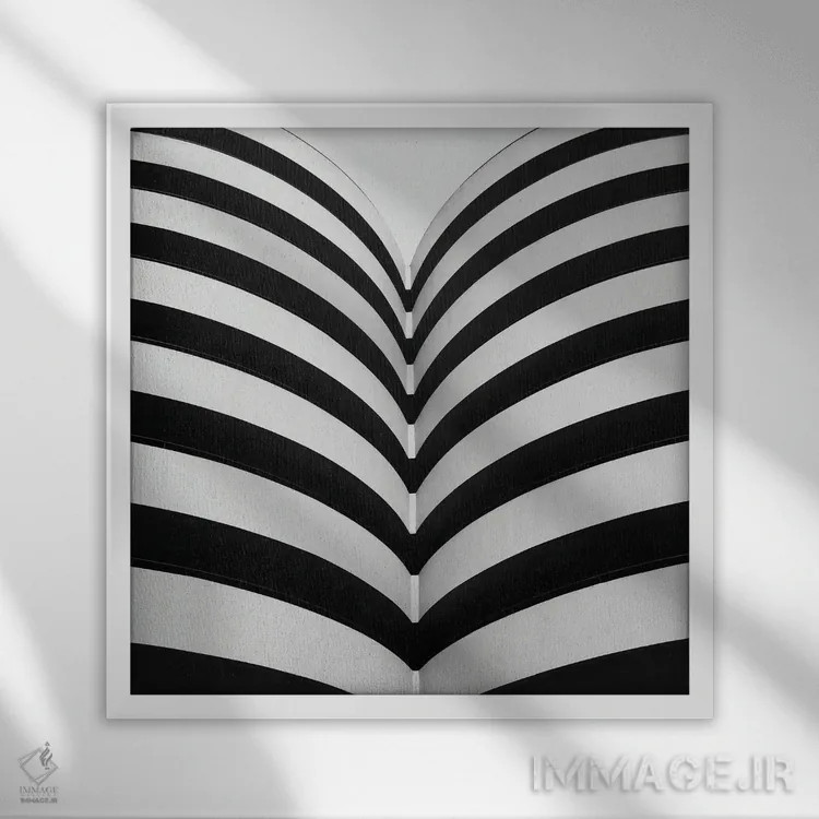 تابلو لس آنجلس اثر آمادئوس لانگ - نمای قابدار سفید