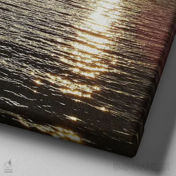 تابلو عشق اثر آمادئوس لانگ - نمای نزدیک بافت بوم