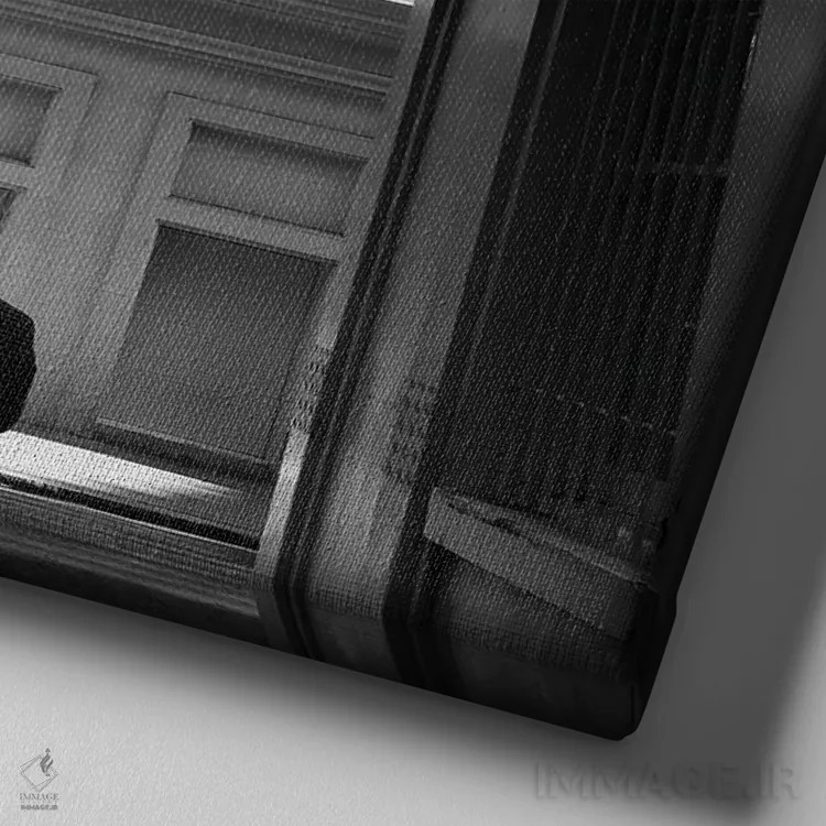 تابلو میلان اثر آمادئوس لانگ - نمای نزدیک بافت بوم