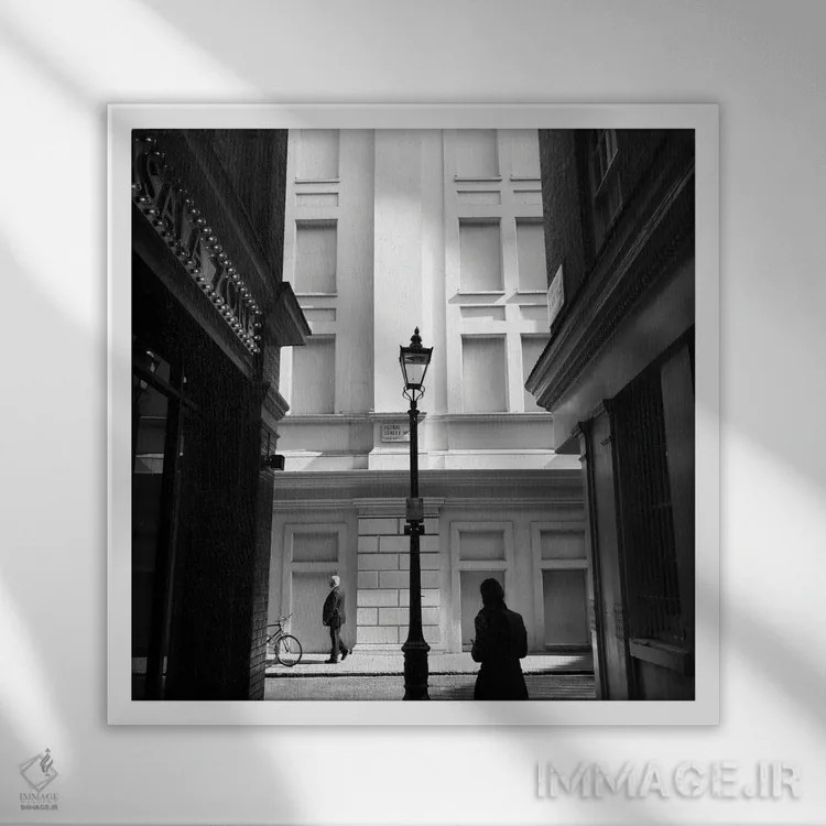 تابلو میلان اثر آمادئوس لانگ - نمای قابدار سفید