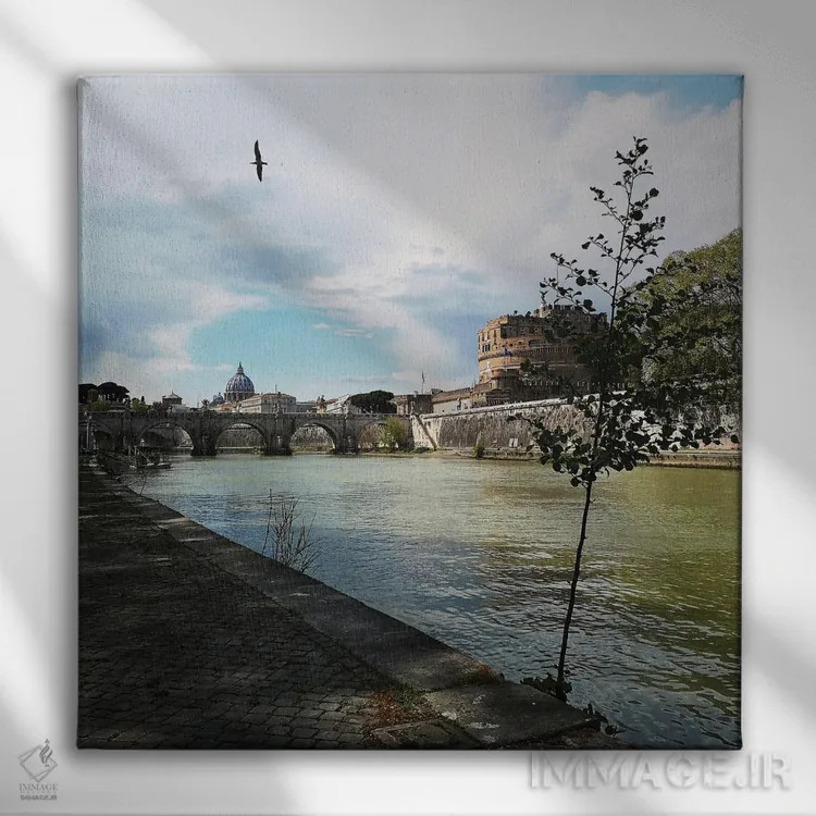 تابلو هرگز تسلیم نشو اثر آمادئوس لانگ - نمای روبهرو روی دیوار