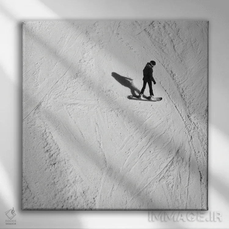 تابلو سیاه رنگ خوشحالی من است اثر آمادئوس لانگ - نمای روبهرو روی دیوار