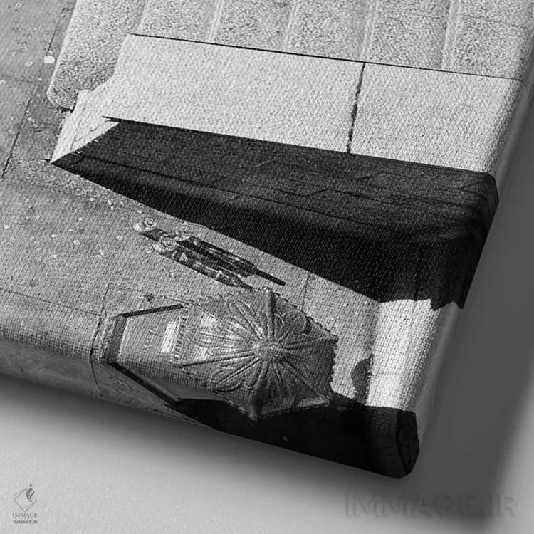 تابلو روز بد وجود ندارد اثر آمادئوس لانگ - نمای نزدیک بافت بوم